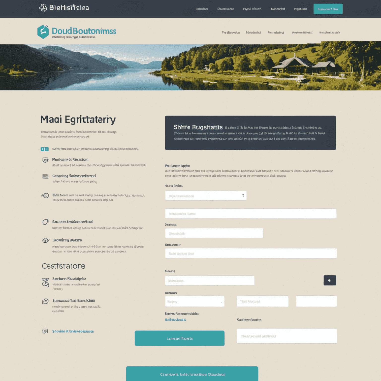 A sleek and user-friendly online registration form with options for early bird discounts and group bookings, showcasing a simple step-by-step process.